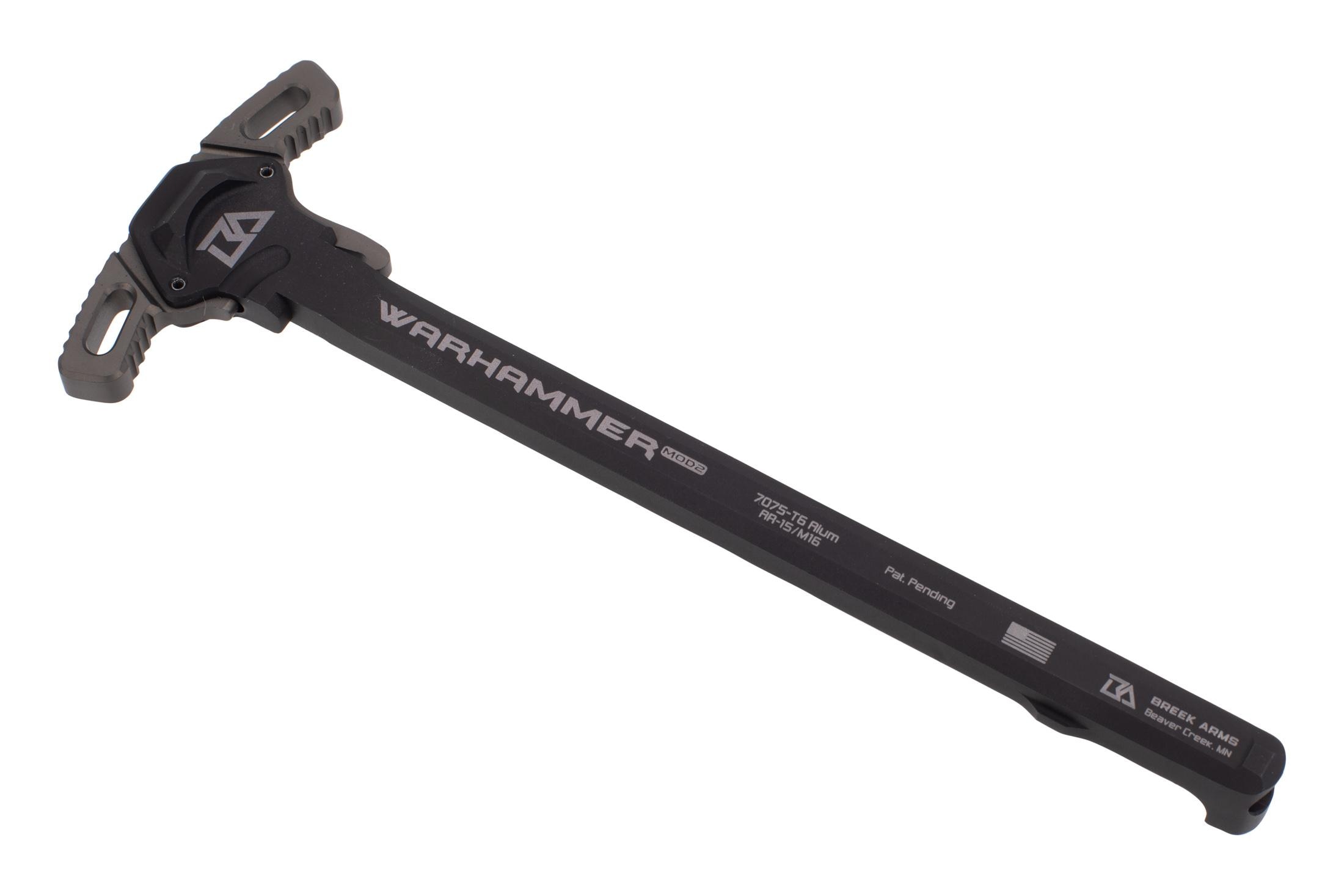 Breek Arms Warhammer  Mod2 Micro Latch AR-15 Ambidextrous Charging Handle - Gray